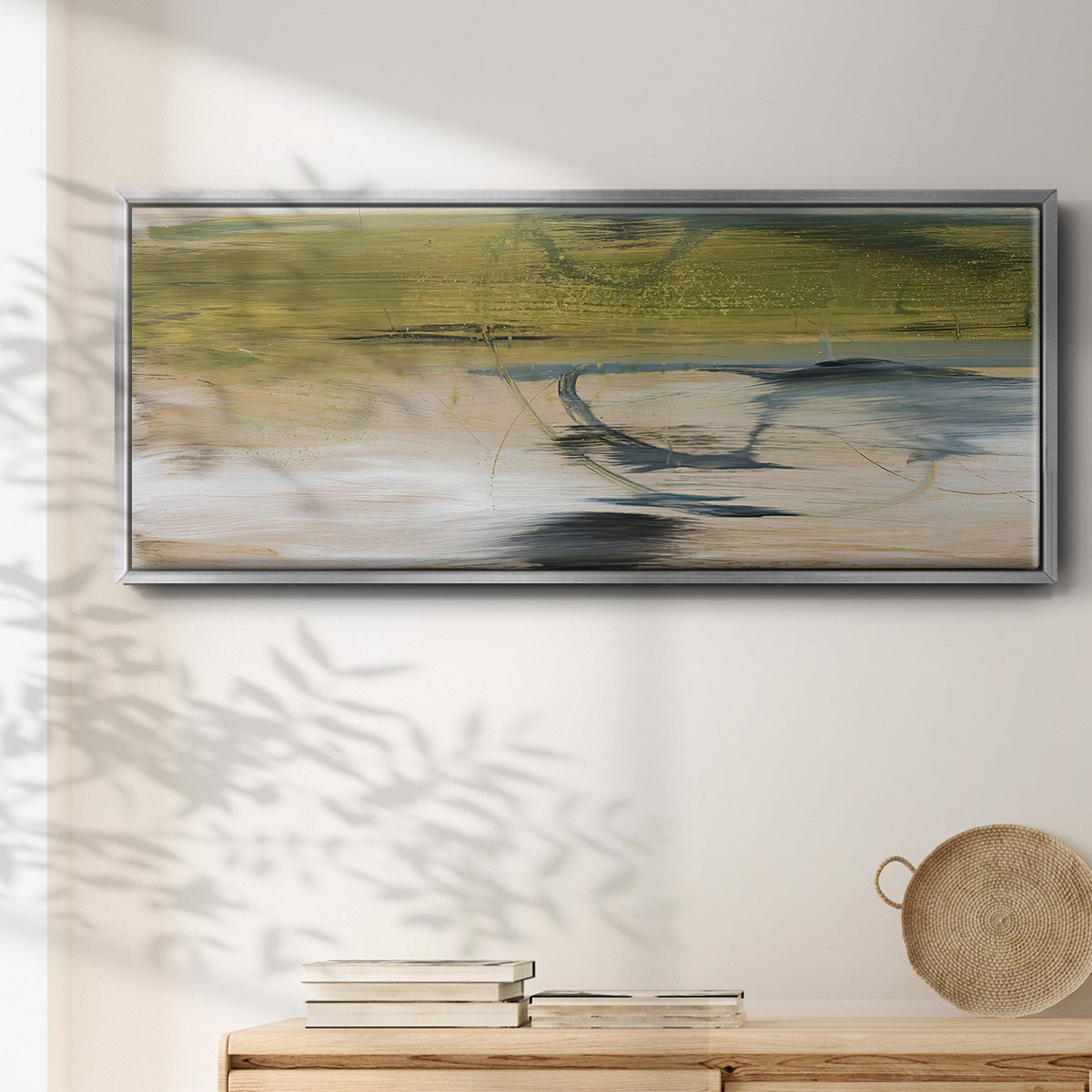Aquatic Reflections II - Floater Framed Canvas Print