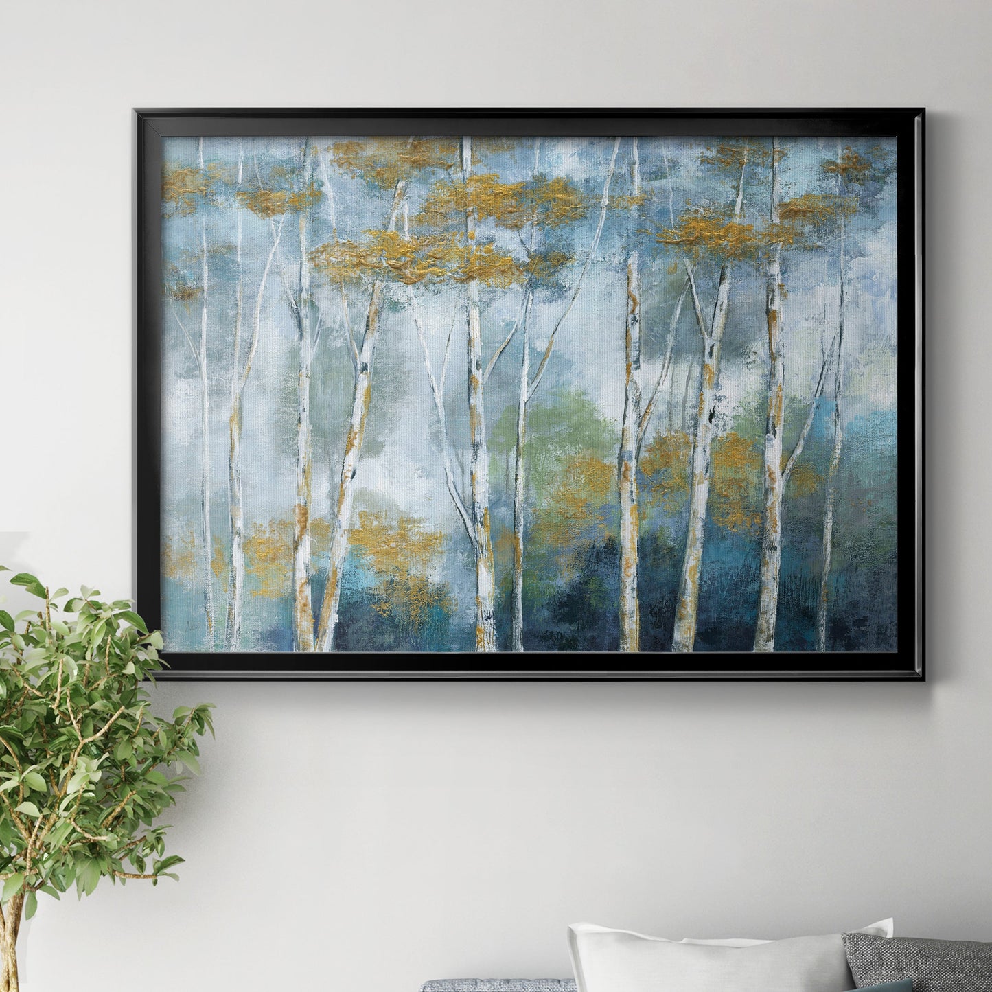 Indigo Forest Premium Classic Framed Canvas - Ready to Hang