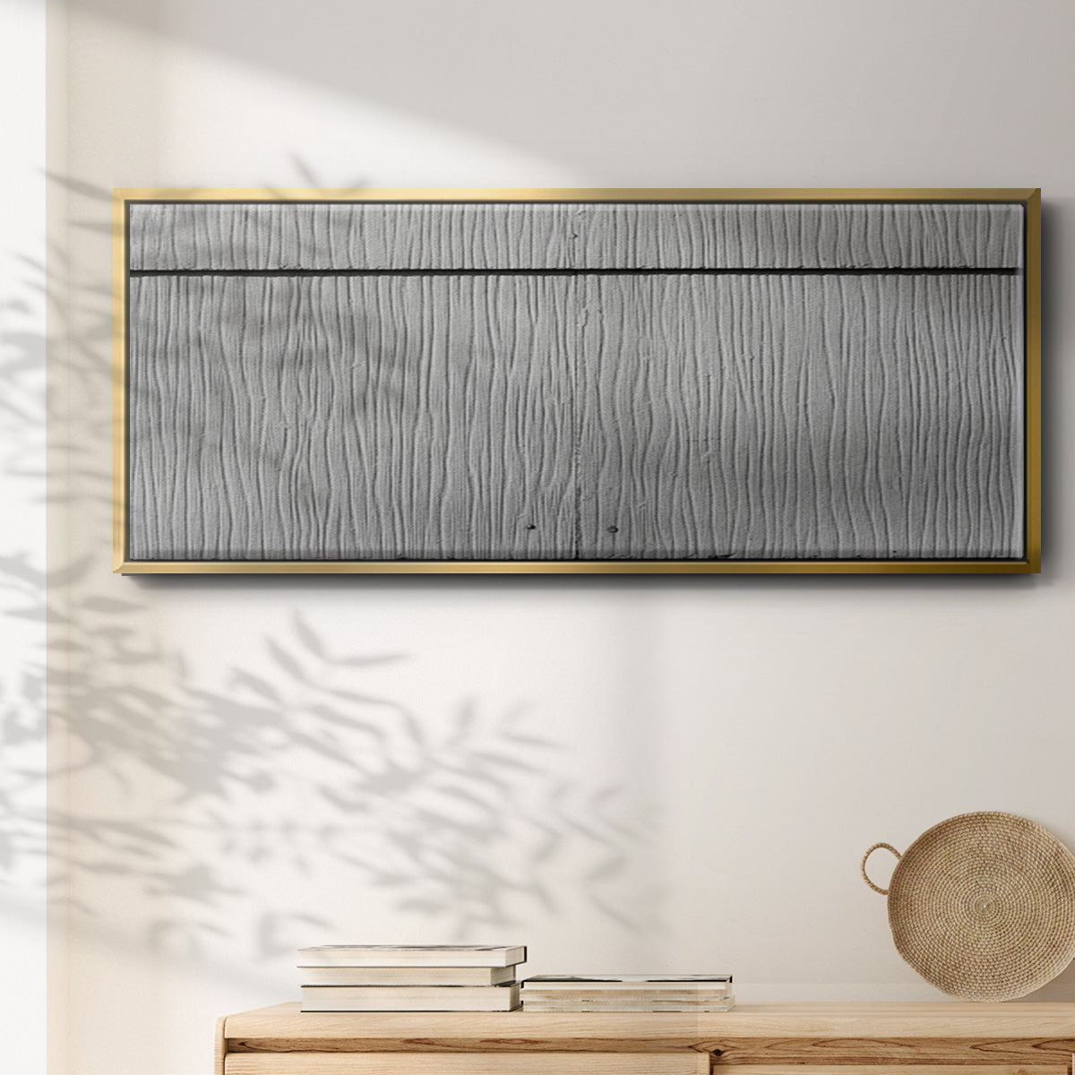 Found Textures I - Floater Framed Canvas Print