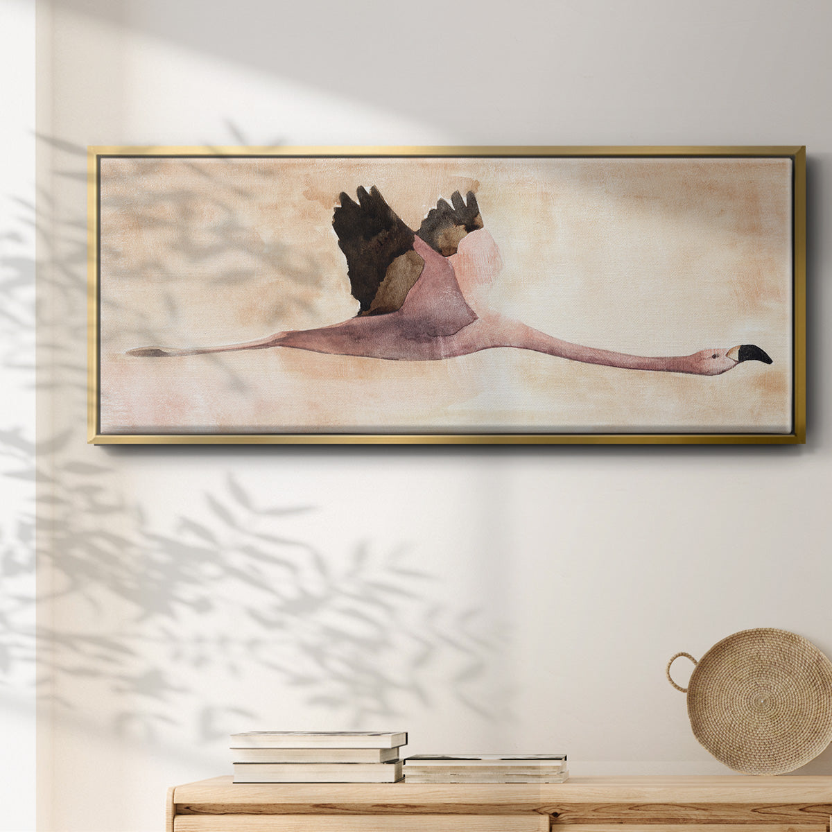 Touching Down II - Floater Framed Canvas Print