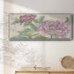 Peony Blooms I - Floater Framed Canvas Print