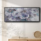 Iced Flowers - Floater Framed Canvas Print