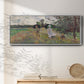 Promenade a Argenteuil, 1875 - Floater Framed Canvas Print