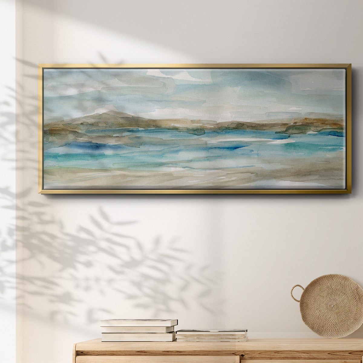 Peaceful Beach II - Floater Framed Canvas Print