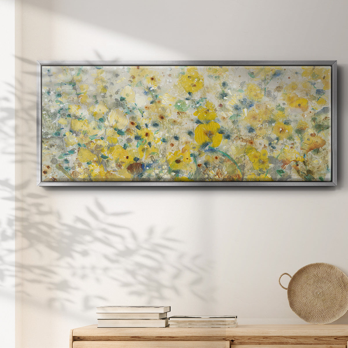 Cheerful Garden II - Floater Framed Canvas Print