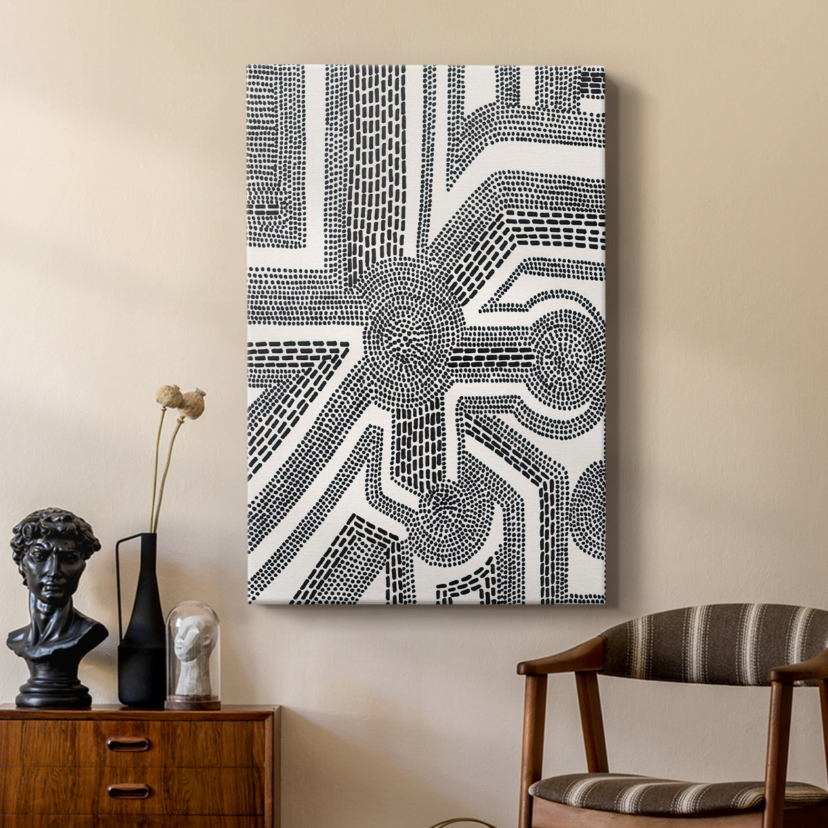 Dots and Dashes II - Canvas Art Print