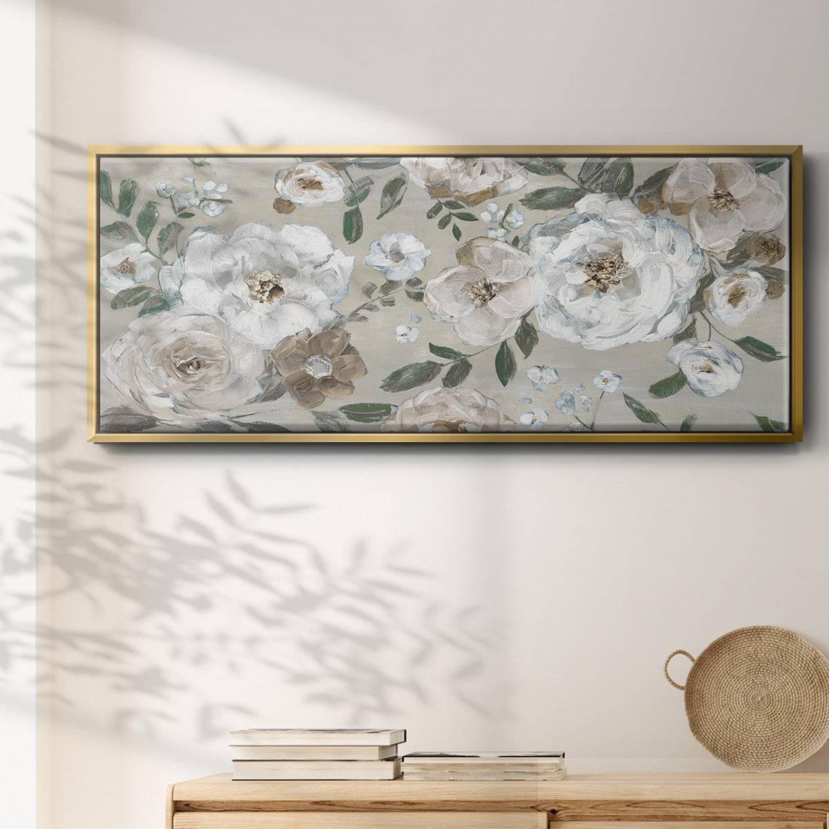 Rose Garden - Floater Framed Canvas Print