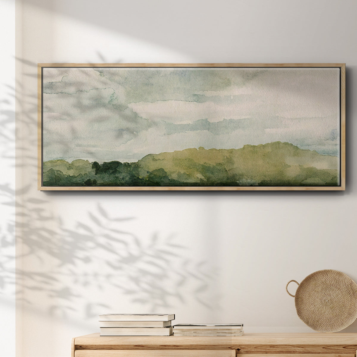 Riverside I - Floater Framed Canvas Print
