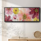 Pop of Pink II - Floater Framed Canvas Print
