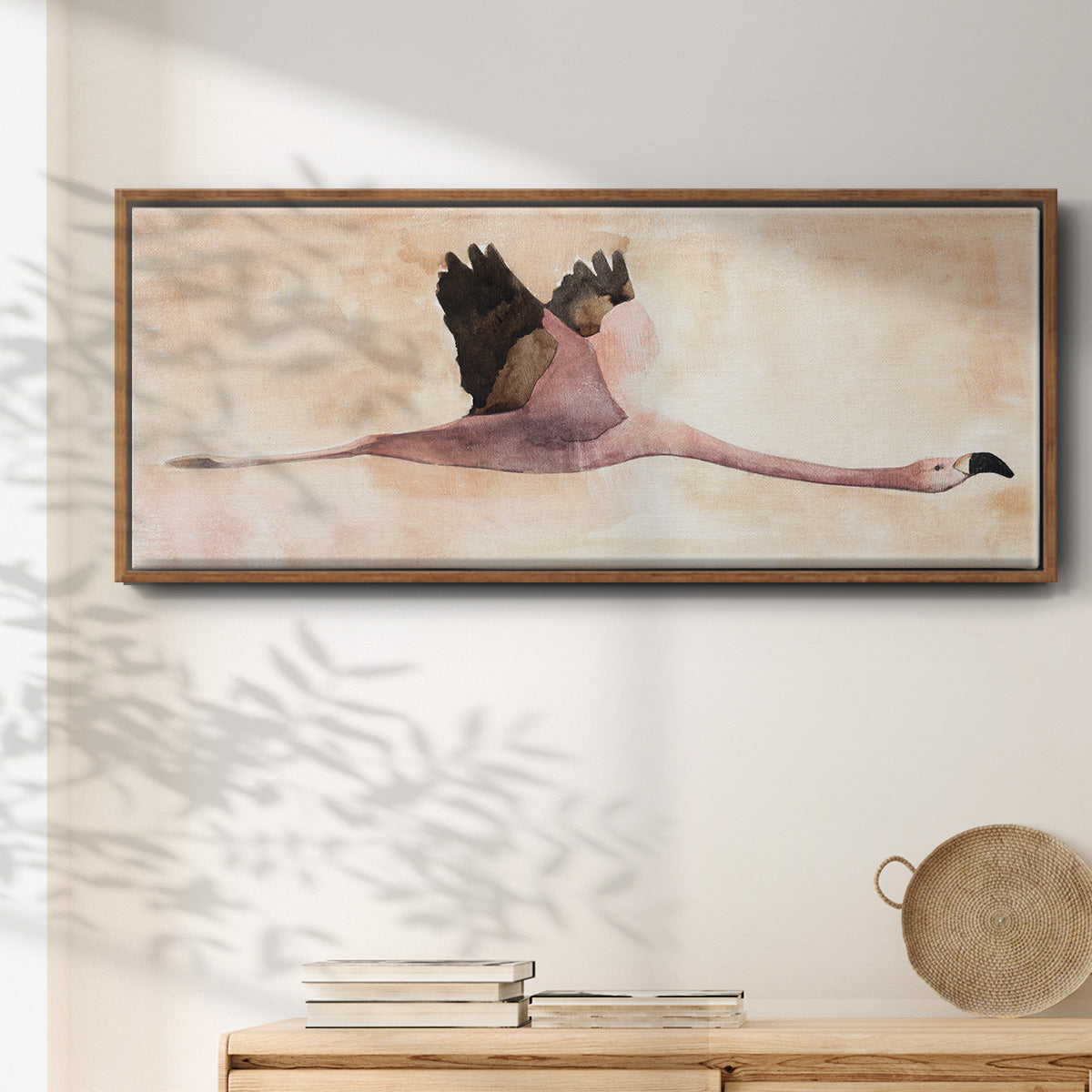 Touching Down II - Floater Framed Canvas Print
