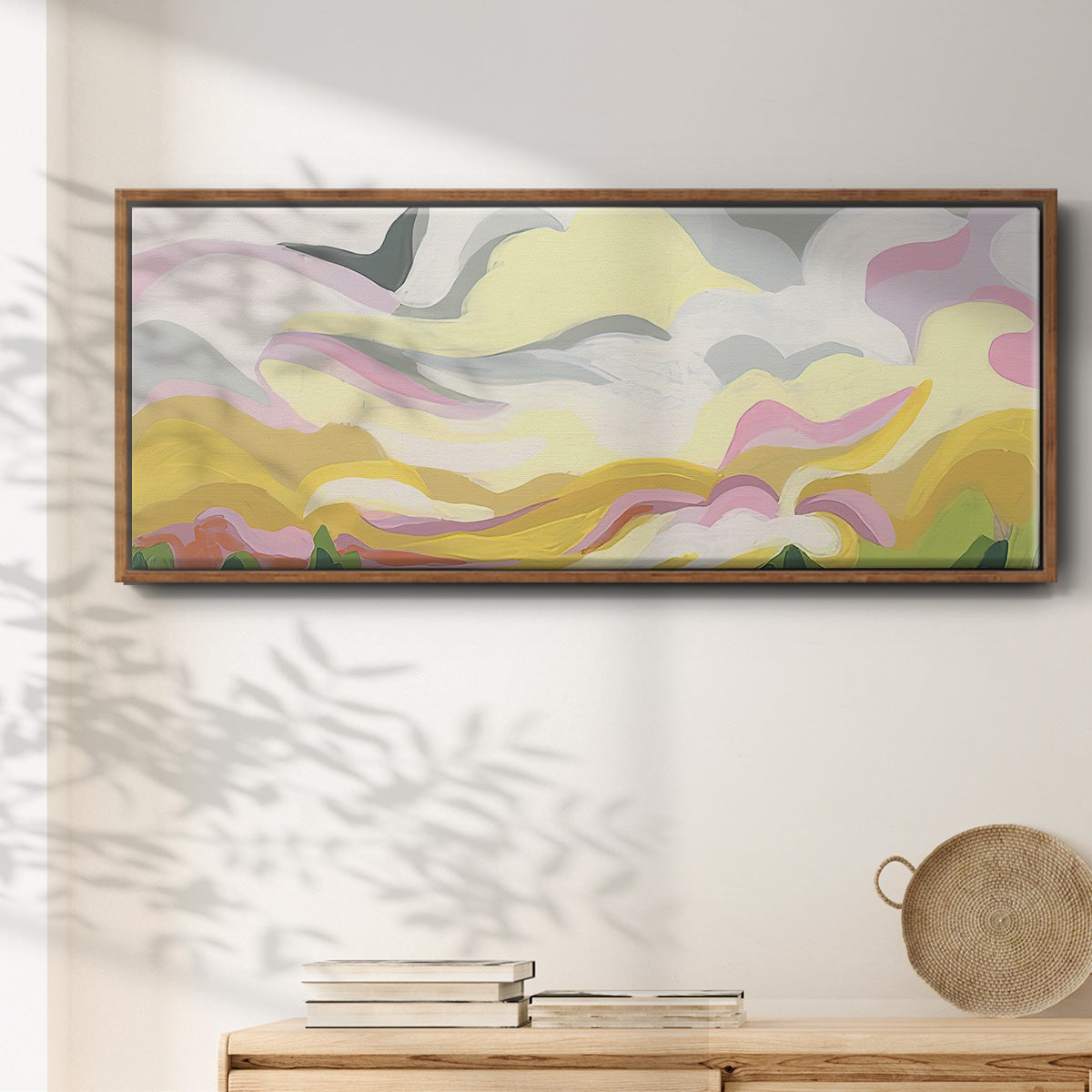 Valley Swirl II - Floater Framed Canvas Print