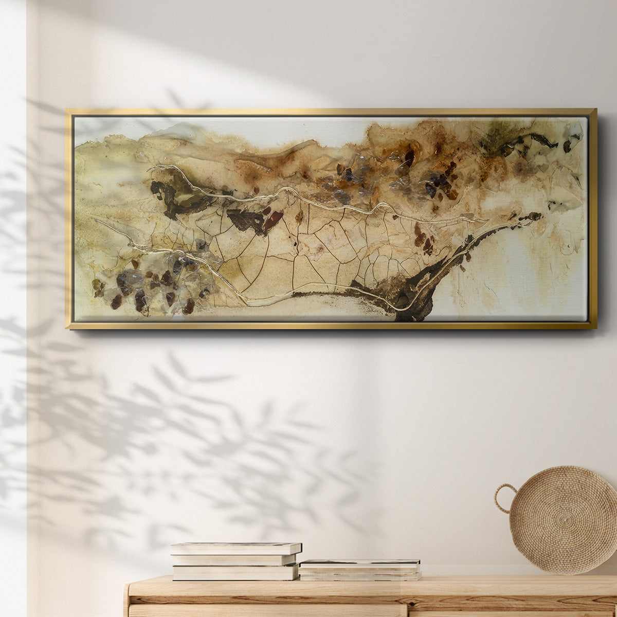 Hidden Gold I  - Floater Framed Canvas Print