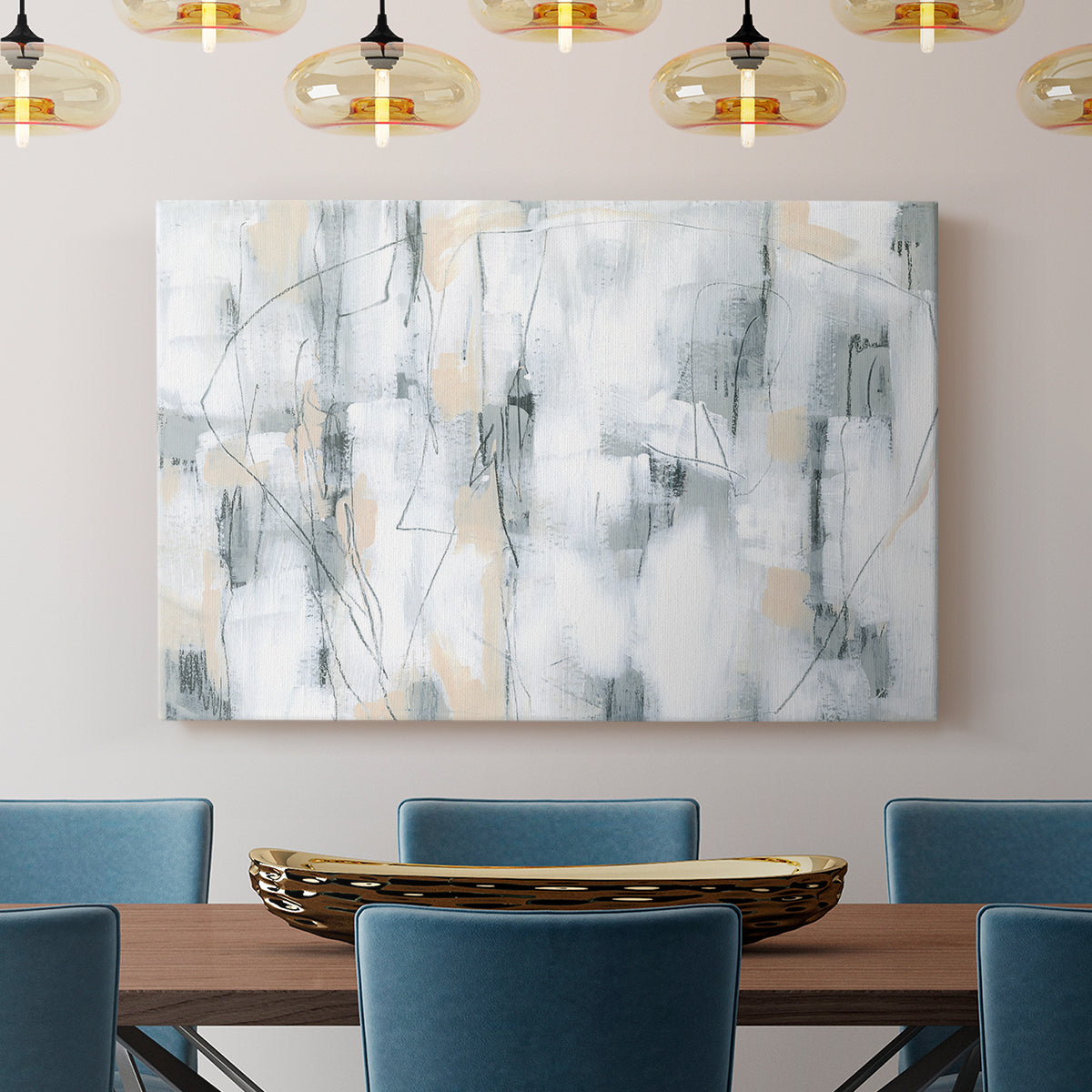 Stone Hatchmarks I - Canvas Art Print