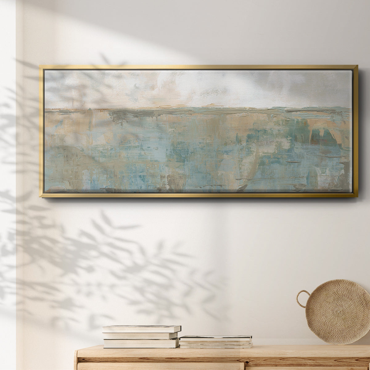 Distant Fields - Floater Framed Canvas Print