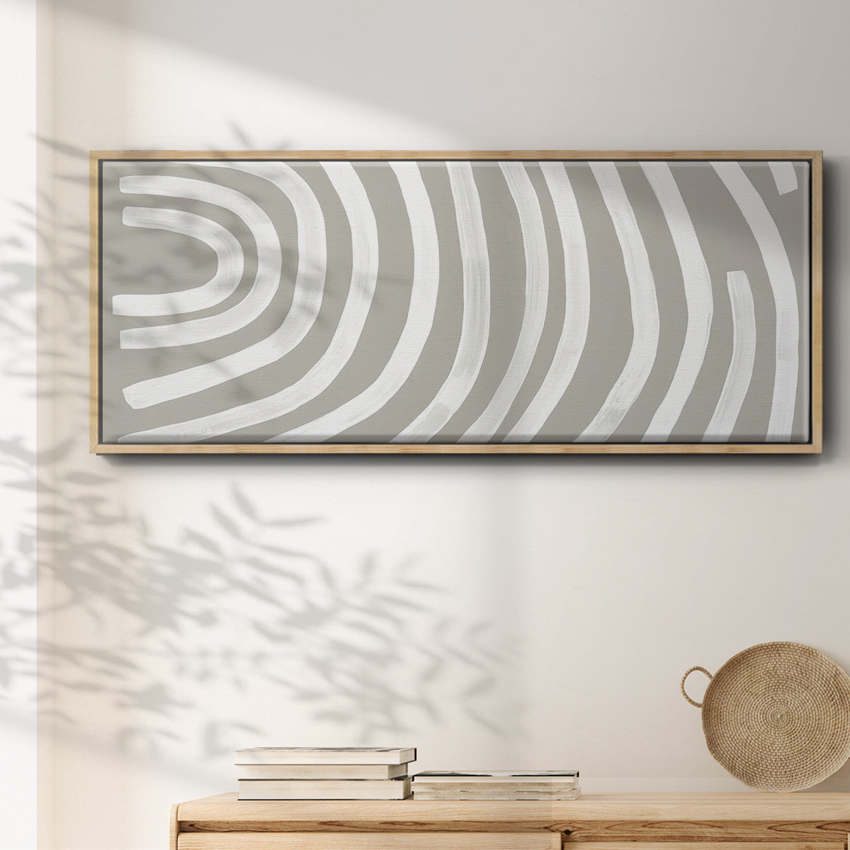 Broken Rainbow II - Floater Framed Canvas Print