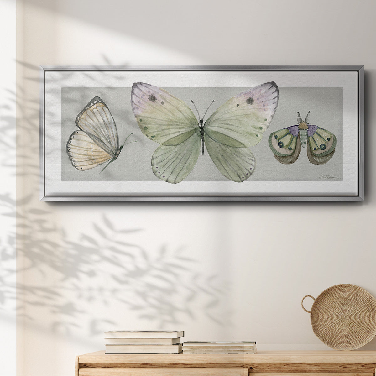 Pretty Insects II - Floater Framed Canvas Print