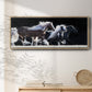 Horse Motion X - Floater Framed Canvas Print