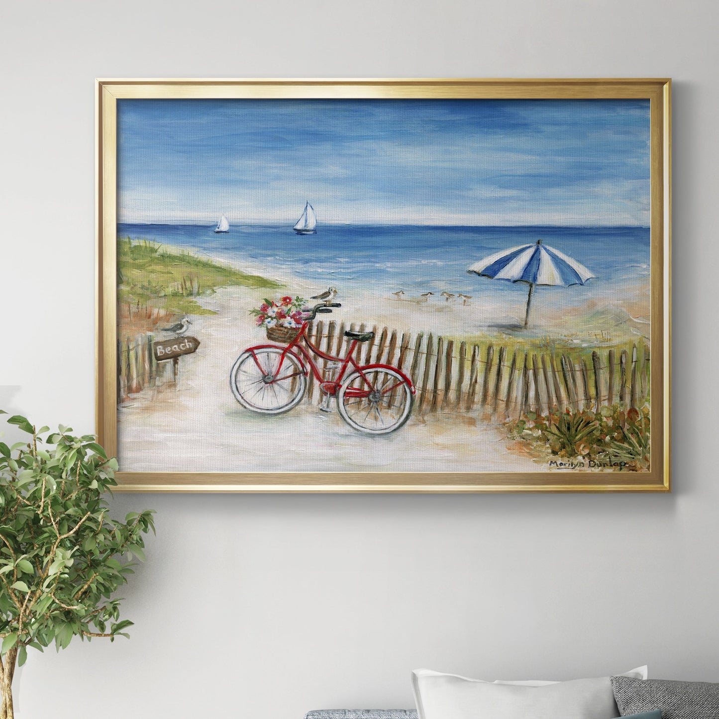 Beach Ride II Premium Classic Framed Canvas - Ready to Hang