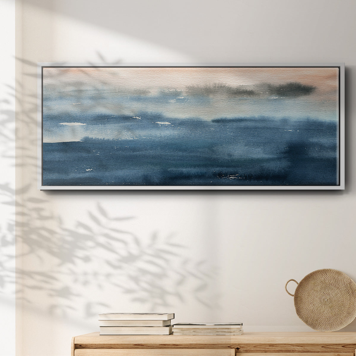 Lake Sunrise - Floater Framed Canvas Print