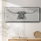 Longhorn Bull - Floater Framed Canvas Print