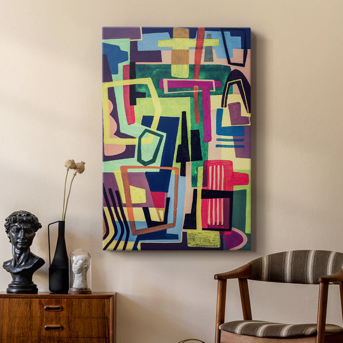 Connected Colors I - Canvas Art Print