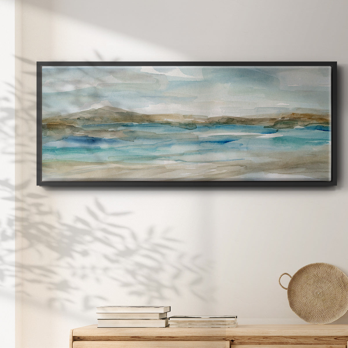 Peaceful Beach II - Floater Framed Canvas Print