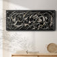 Linear Movement II - Floater Framed Canvas Print
