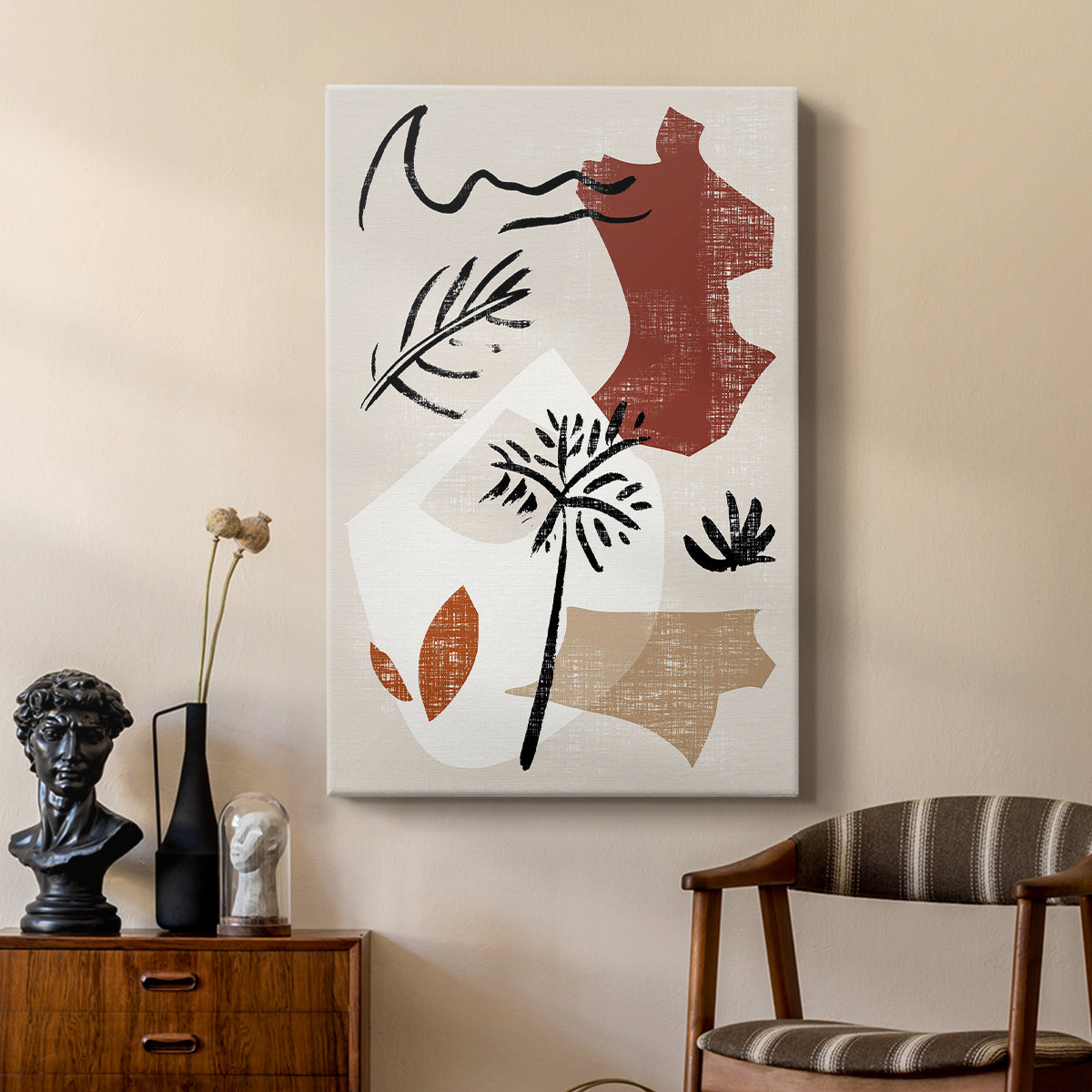 Soft Palms V - Canvas Art Print