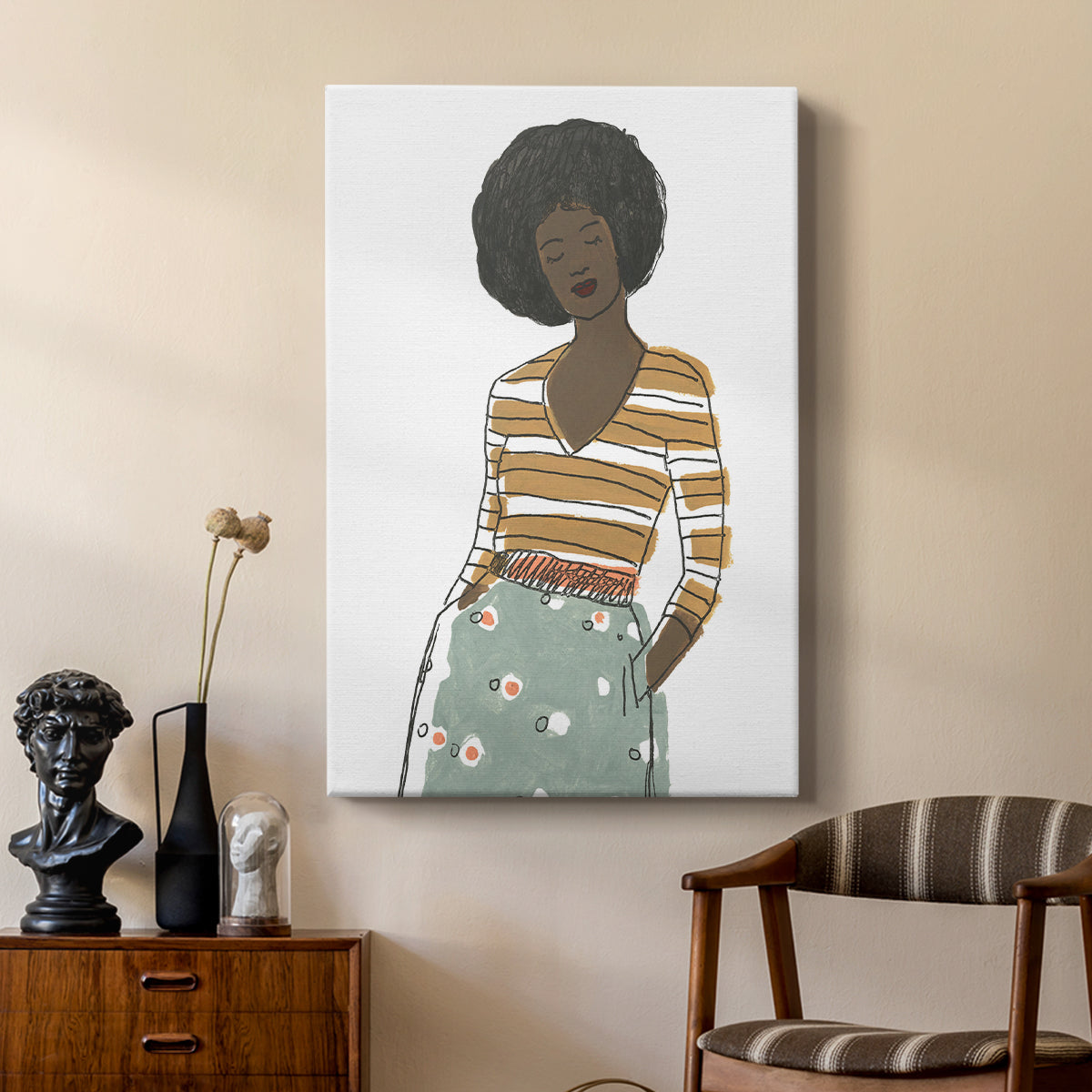 Fashion Vignette II - Canvas Art Print
