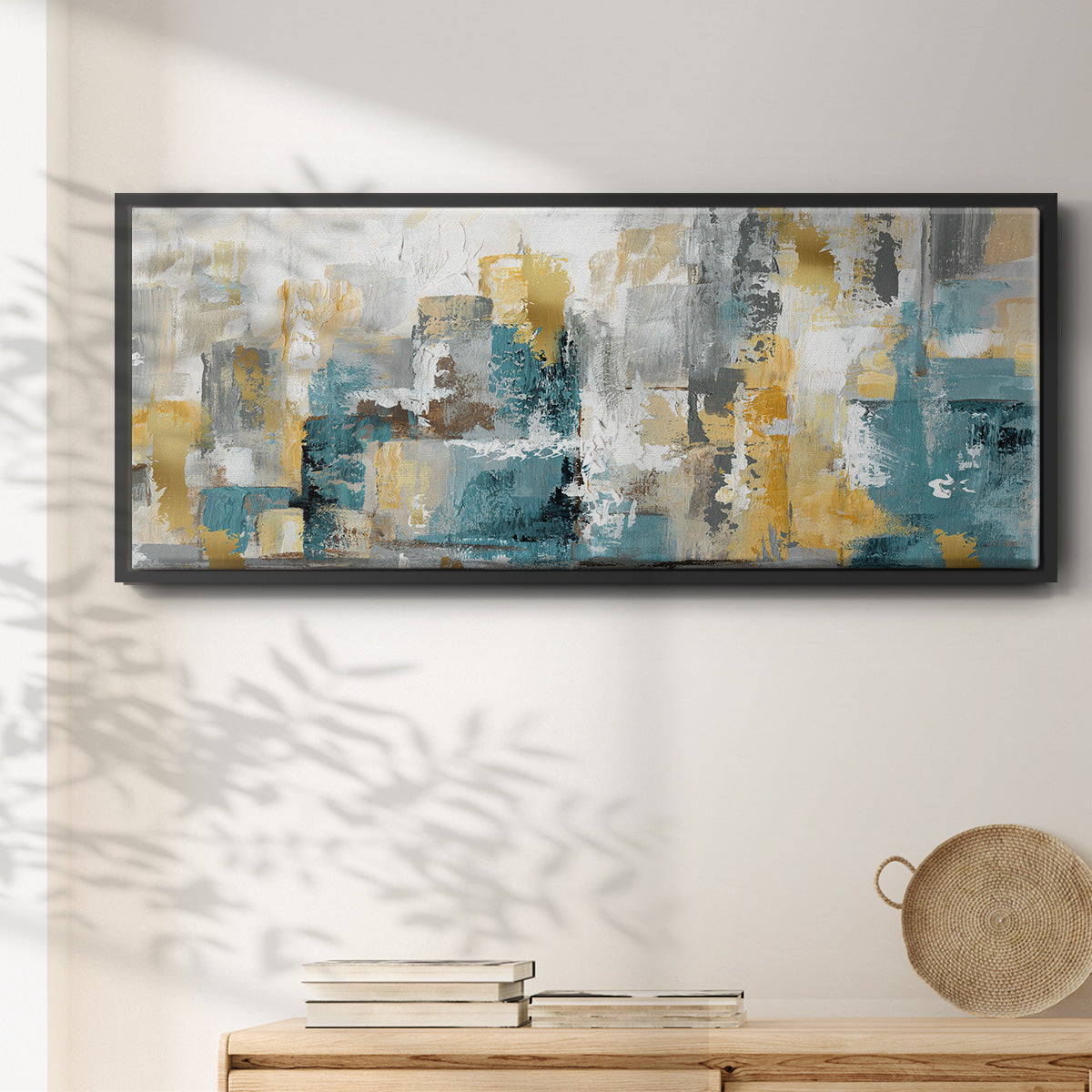 City Views I - Floater Framed Canvas Print