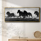 Icelandic Horses at Sunset - Floater Framed Canvas Print