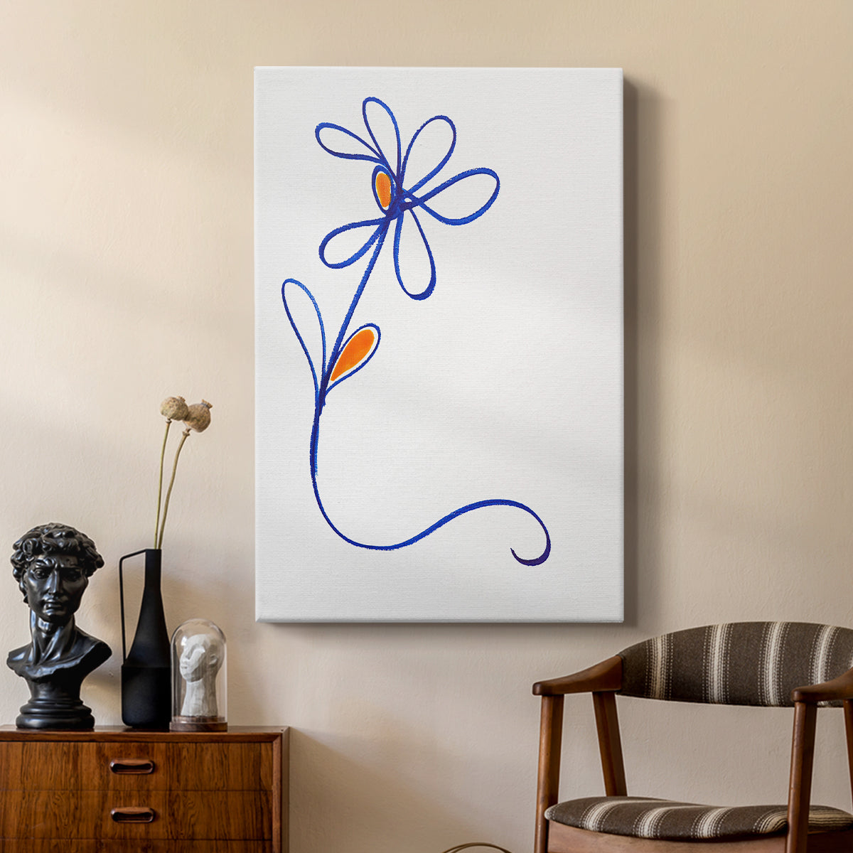 Wobbly Blooms I - Canvas Art Print