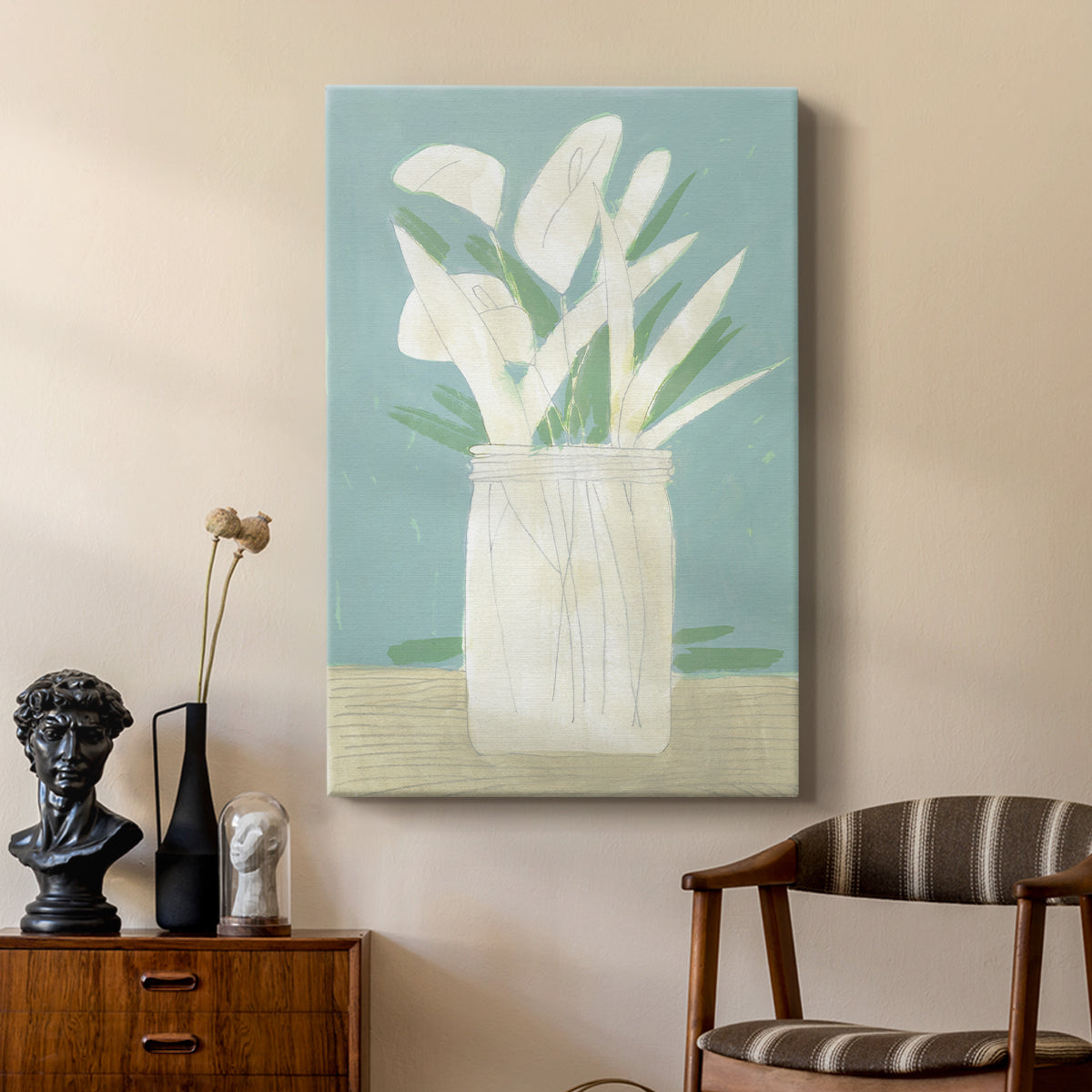 Muted Spring Arrangement IV - Canvas Art Print