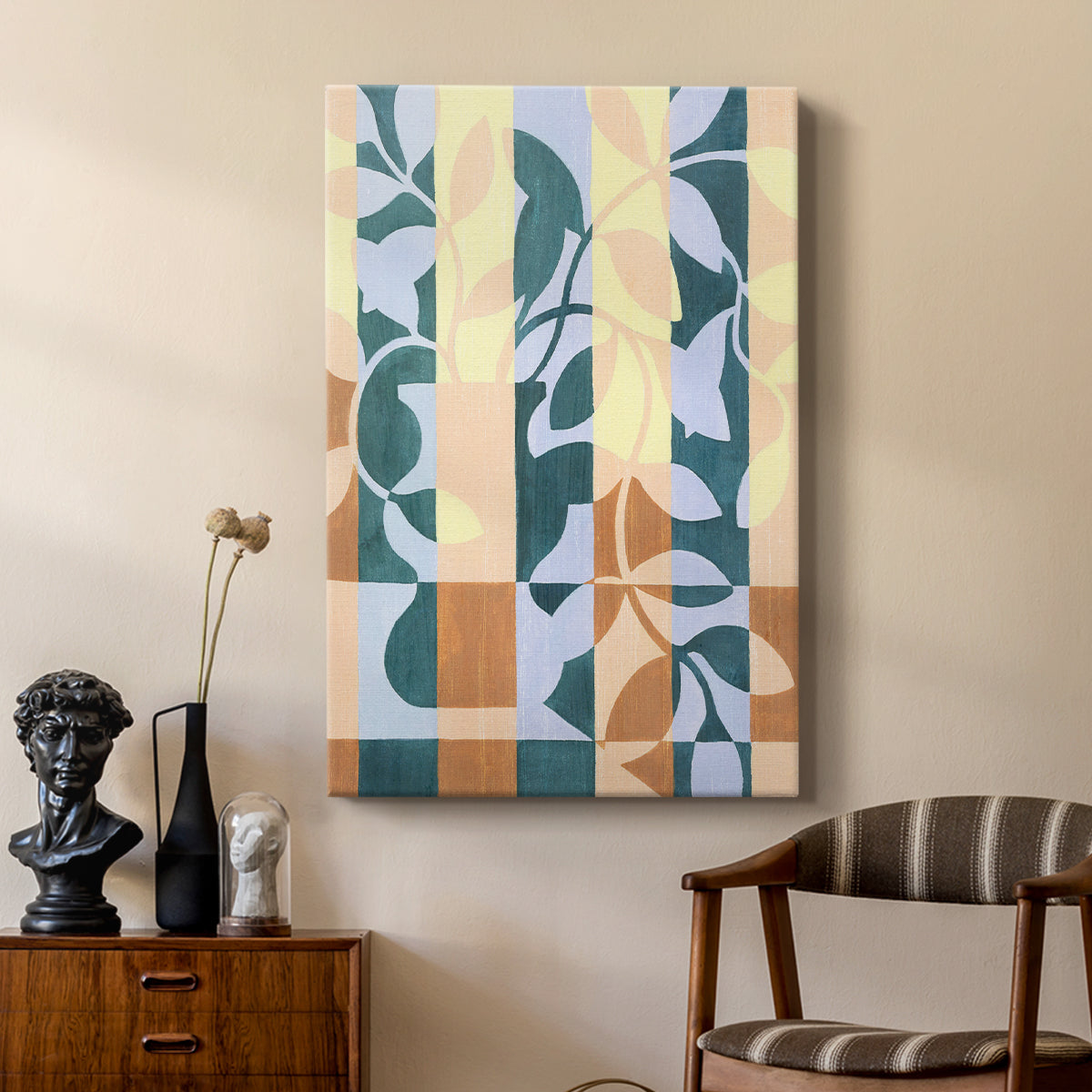 Checkered Cutting II - Canvas Art Print