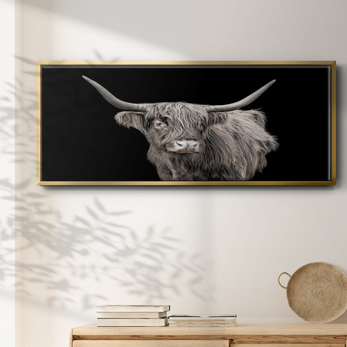 It's a Mooood I - Floater Framed Canvas Print