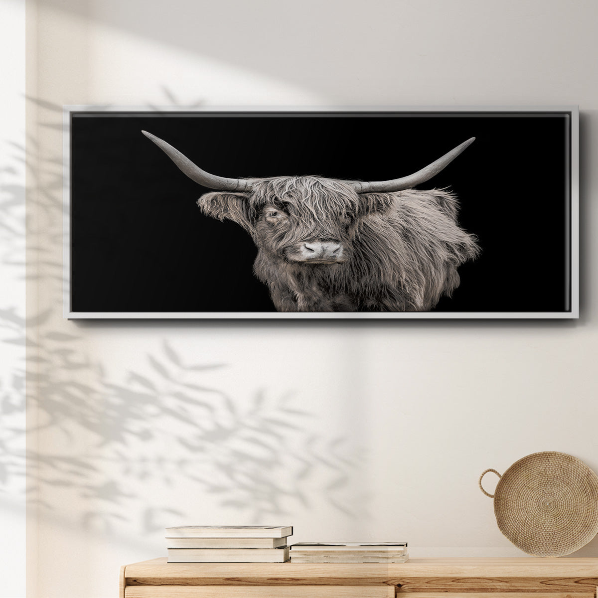 It's a Mooood I - Floater Framed Canvas Print
