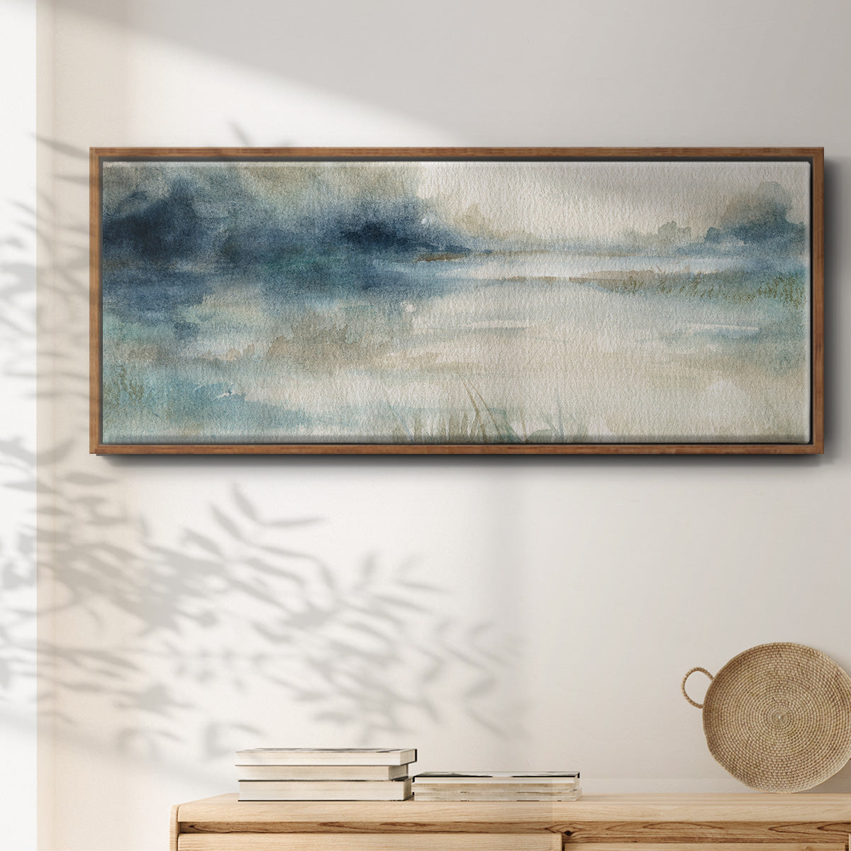 Still Evening Waters II - Floater Framed Canvas Print