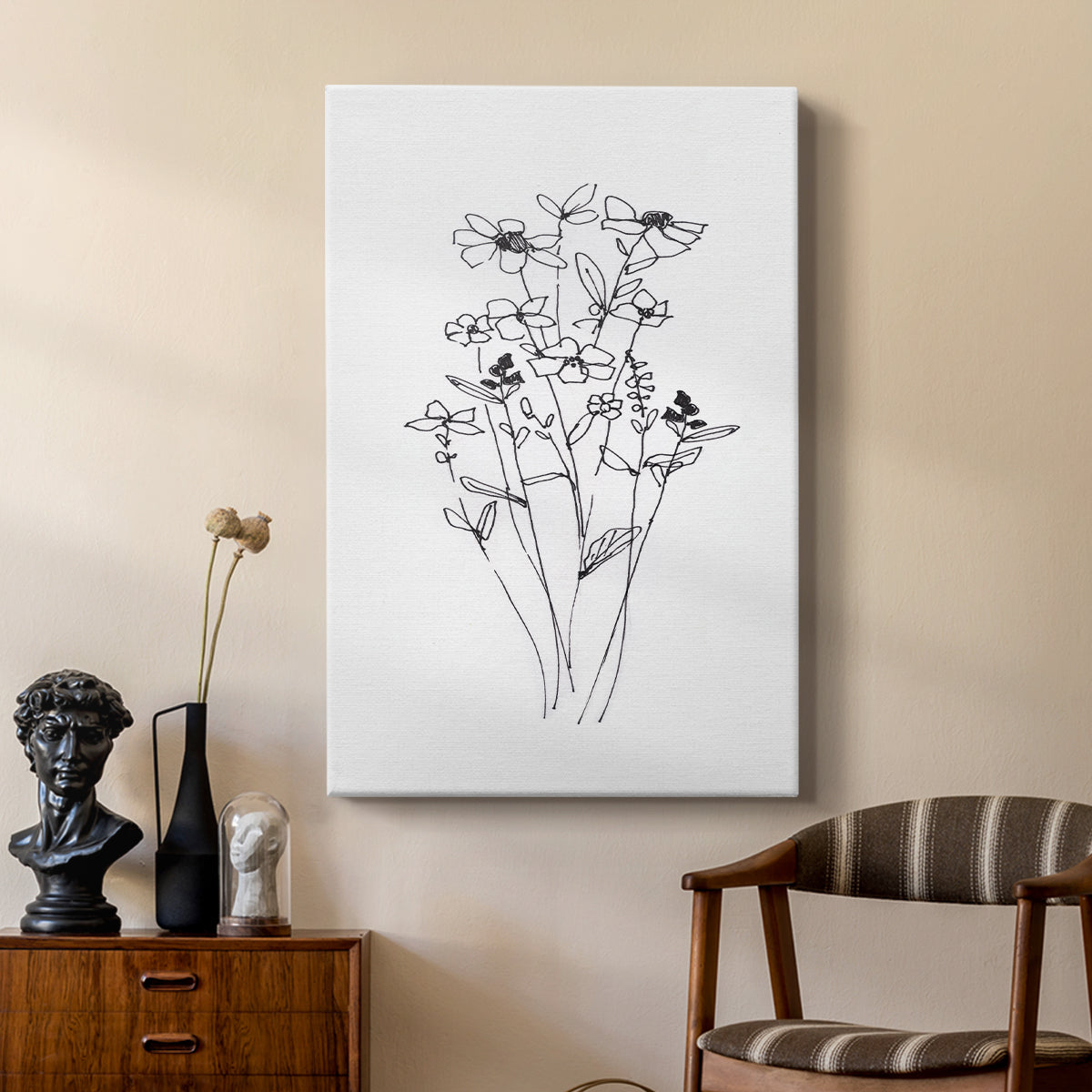 Farmhouse Plants I - Canvas Art Print