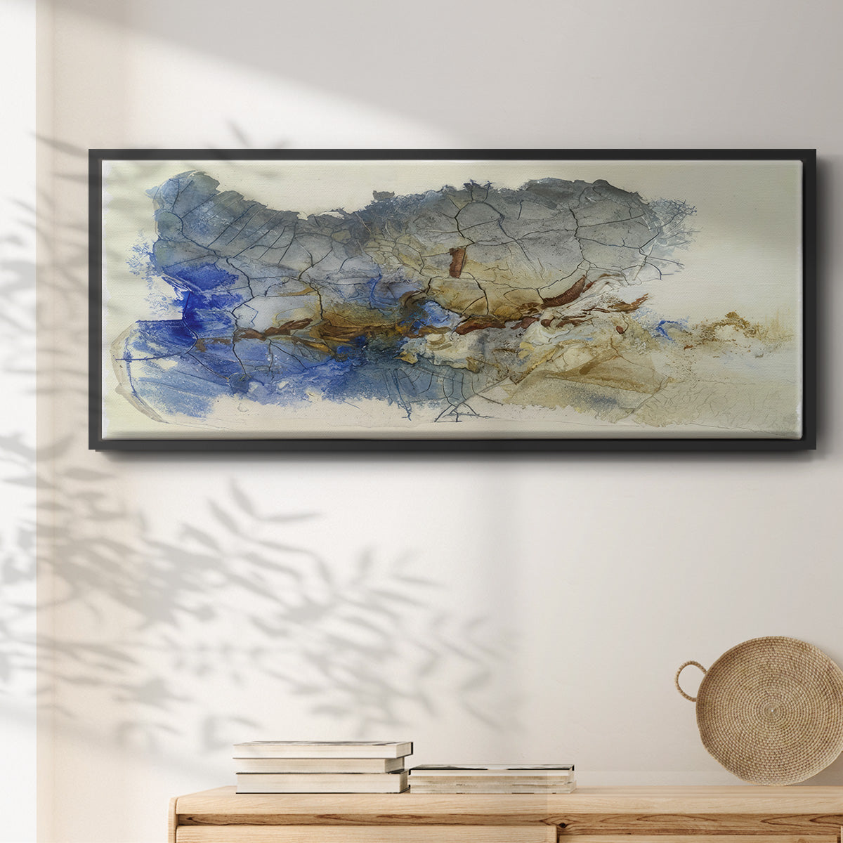 Golden Cleft I  - Floater Framed Canvas Print