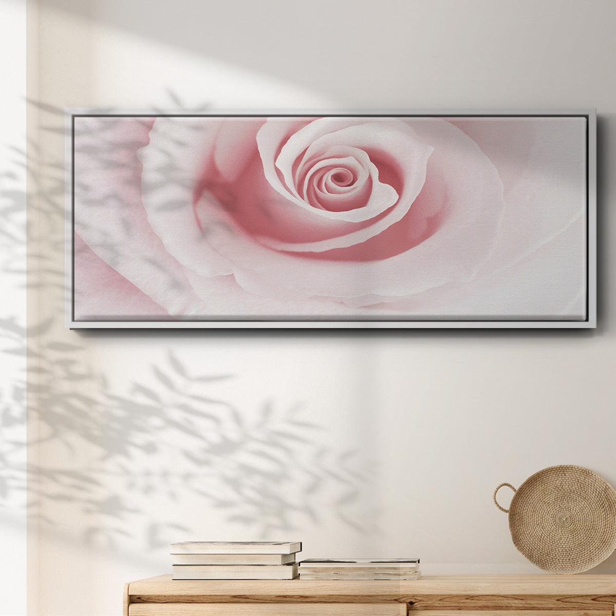 Rose Embrace - Floater Framed Canvas Print