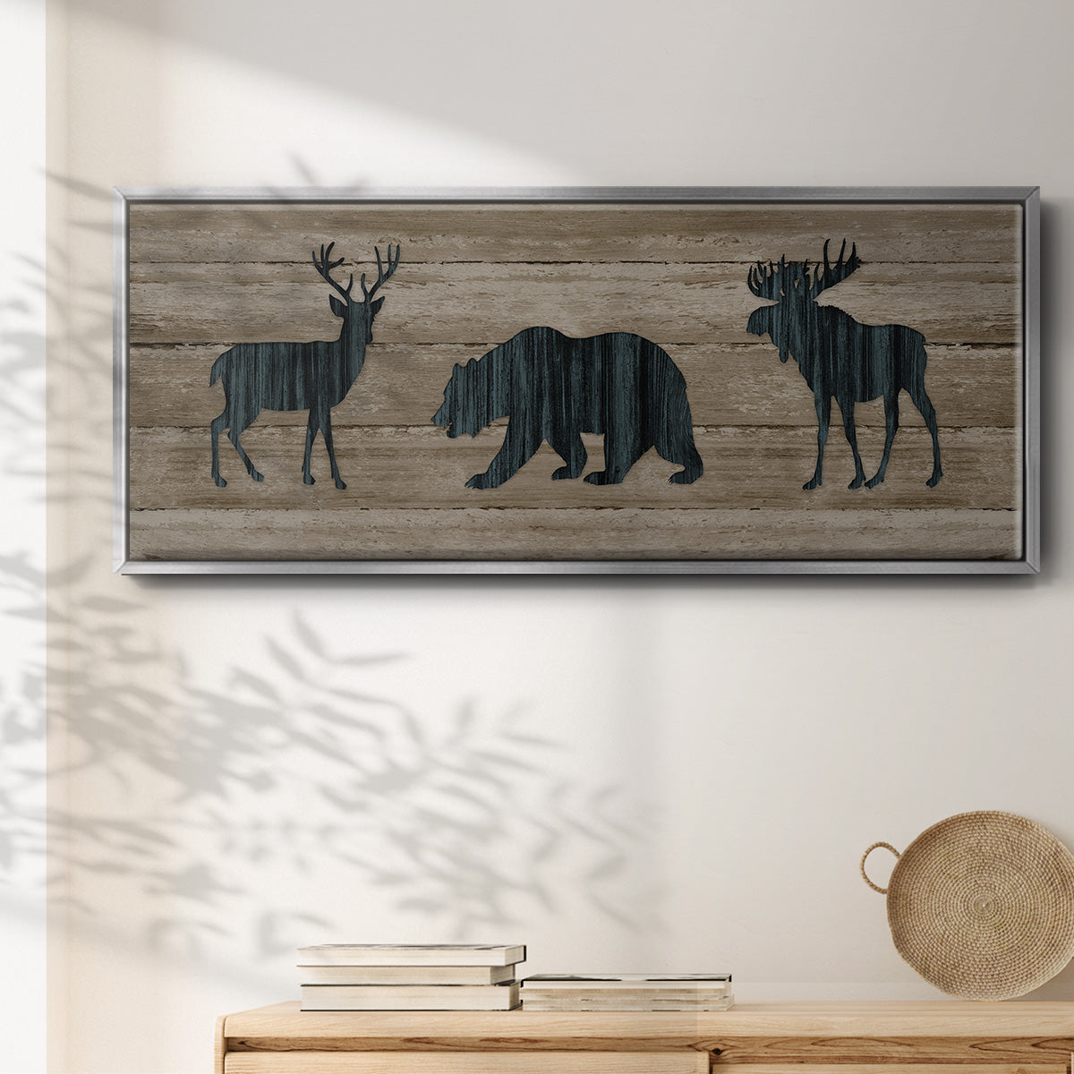 Woodland Trio - Floater Framed Canvas Print