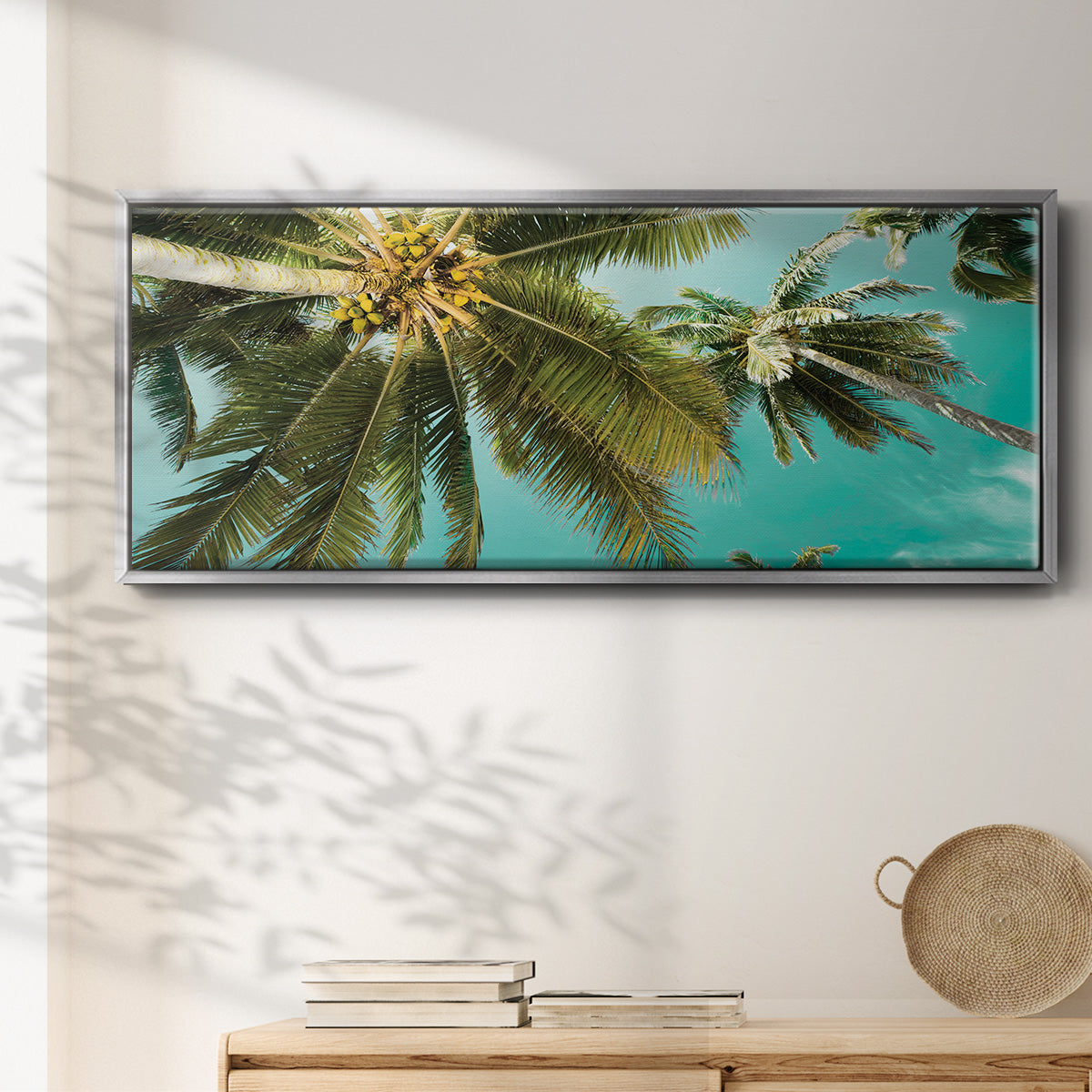 Palms Up - Floater Framed Canvas Print