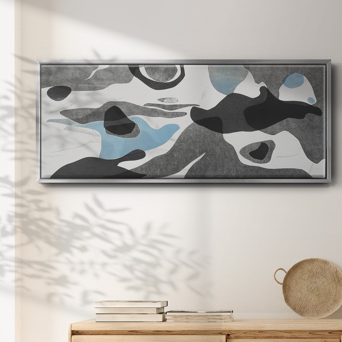 Rivers & Stones III - Floater Framed Canvas Print