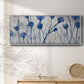 Blue Day Garden - Floater Framed Canvas Print