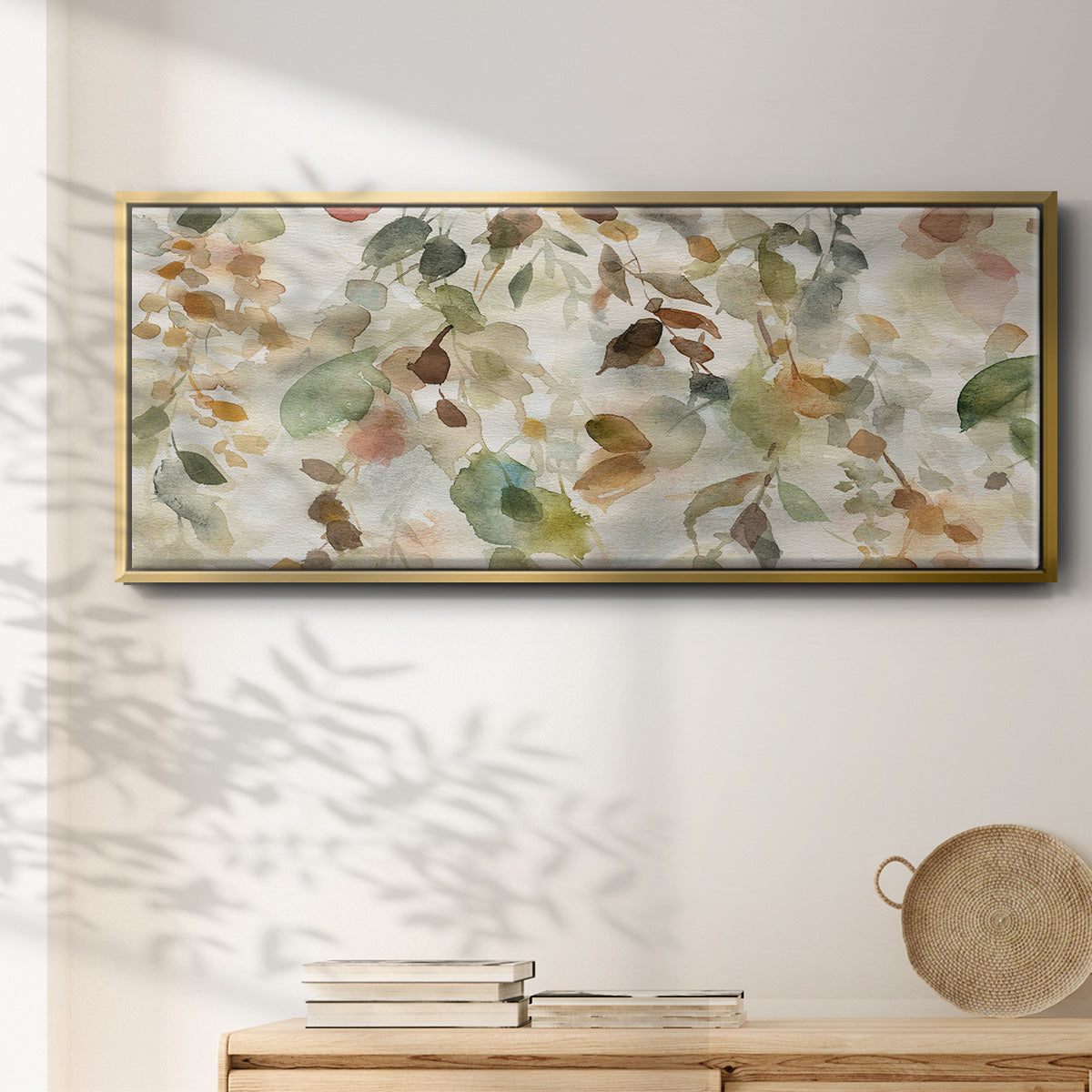 Fall Cascade - Floater Framed Canvas Print