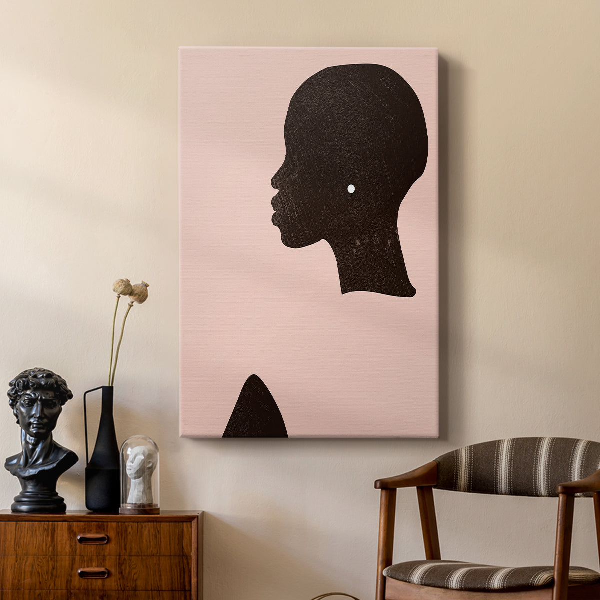 Pink Silhouette I - Canvas Art Print
