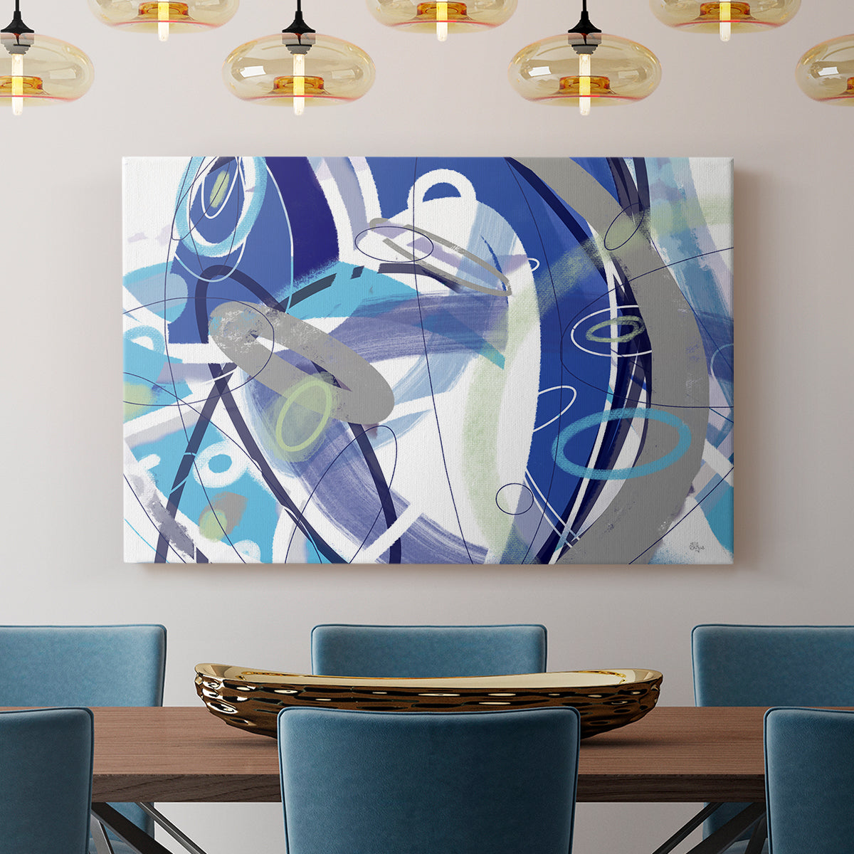 Blue Flow - Canvas Art Print