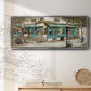 Rue due Jardin - Floater Framed Canvas Print