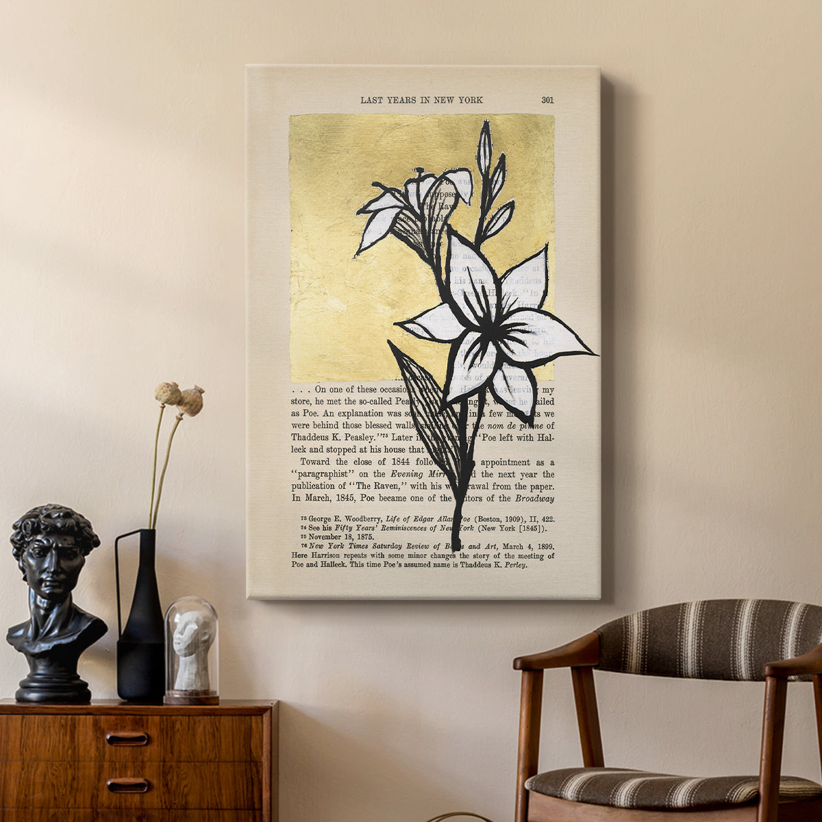 Floral Diary I - Canvas Art Print