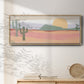 Cactus Plateau I - Floater Framed Canvas Print